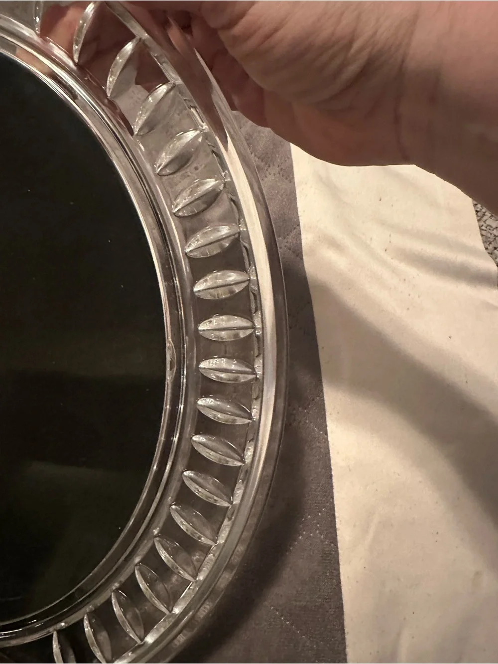 Waterford Clear Oval Decorative crystal picture frame made in Ireland